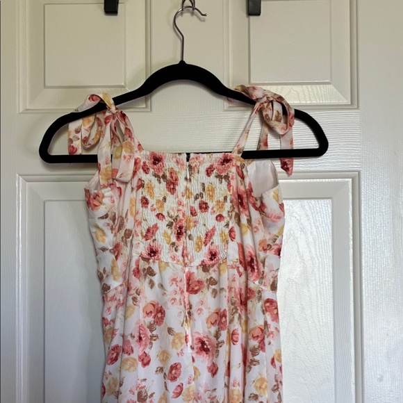Abercrombie & Fitch Rose Print Midi Dress - Picture 6 of 7
